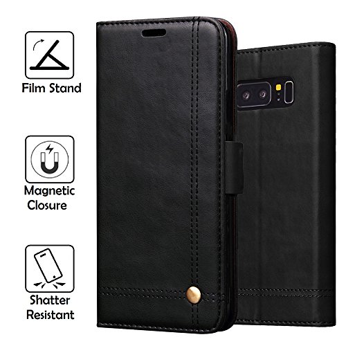Real-eagle samsung galaxy note 8 case, stand flip with …