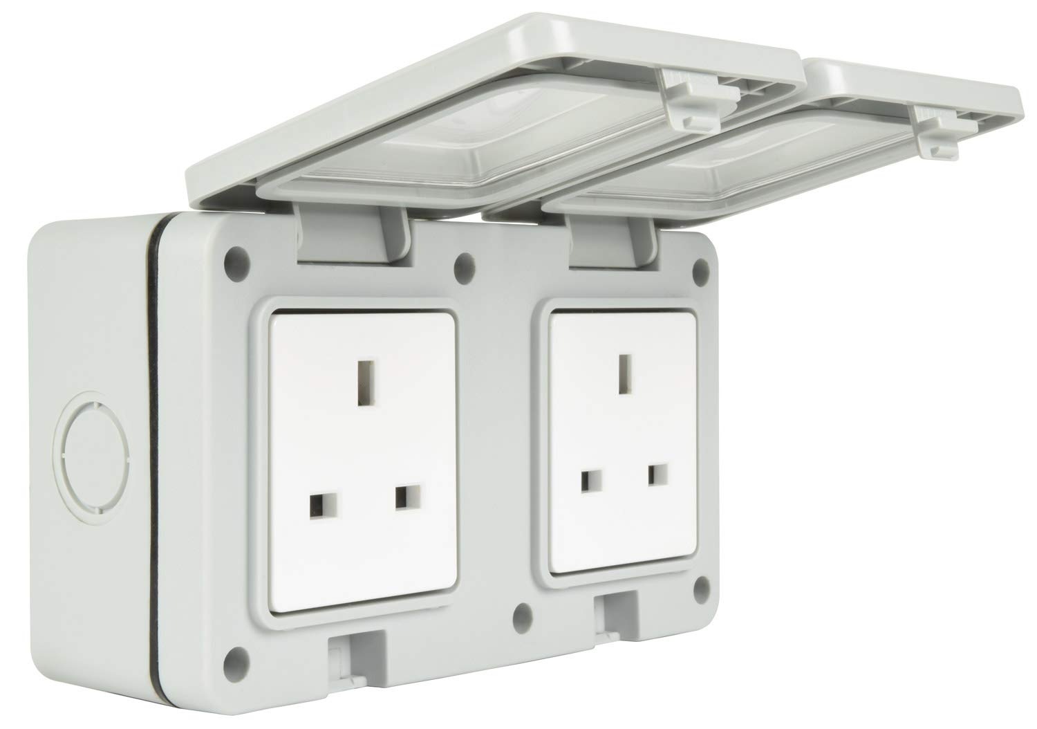 Mercury 429.918UK | Weatherproof Double Mains Outdoor Socket