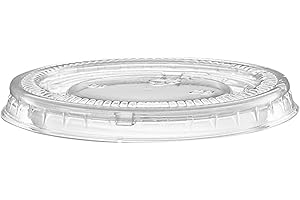 DHG PROFESSIONAL Clear Lids for 0.75 oz & 1 oz Plastic Portion Cups – 2500 Count - Ideal for Dressings, Condiments, Sauces, Jello Shots, Food Samples - Freezer, Microwave, Dishwasher Safe