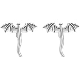 Dragon Earrings for Women Silver Dragon Stud Earrings Hypoallergenic Cute Animal Jewelry Gifts for Women