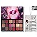 UCANBE Highly Pigmented Eyeshadow Palette 18 Colors Matte Shimmer Glitter Blendable Long Lasting Eye Shadow Palettes with Makeup Brushes Kit Beauty Cosmetics Set