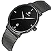 Men Casual Date Quartz Wrist Watches Gent Waterproof Sports Watch Elite Ultra Thin Clock WR-8018 (black)