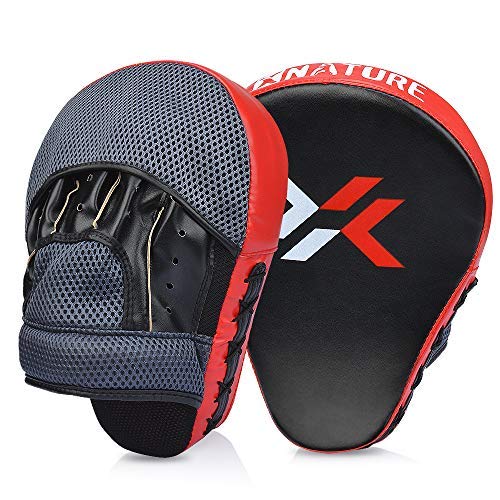 Xnature Essential Curved Boxing MMA Punching Mitts Boxing Pads Hook & Jab Pads MMA Target Focus