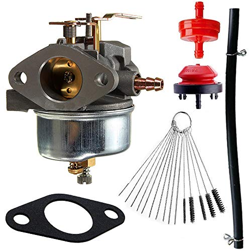 Dosens 632334A Carburetor Replacement for Tecumseh 632370A 632110 632111 632334 632370 632536 640105 7hp 8hp 9hp HM70 HM80 HMSK80 HMSK90 Snow Blower King Engine Carb with Gasket & Cleaning Tools