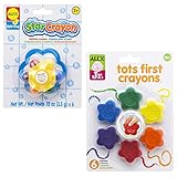 ALEX Toys Tots First Crayons and Star Bath (2 Pack) Crayon, Multicolor