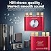 Nobsound Mini 50W x 2 Bluetooth Power Amplifier; 2.0 Channel Stereo Hi-Fi Digital Amp; Wireless Audio Receiver; PC Sound Card for Home Speakers with Power Supply Upgrade Version (Red)thumb 3