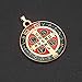 IntercessionTM Saint Benedict Color Medal (Golden - Extra Large - 1-3/4 Inches)