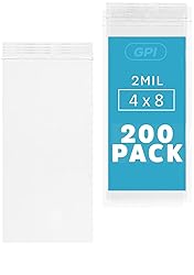 GPI - 4" x 8" Long Zip Bags, 200 Count, 2