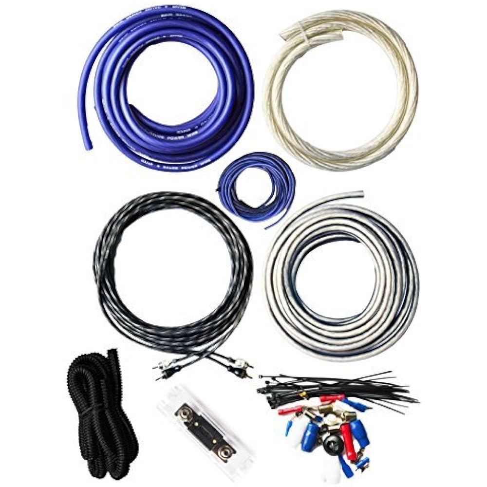 4 Gauge True AWG Amp Kit Amplifier Wiring Complete Install Cables 3000