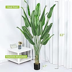 VIVOSUN 5FT Artificial Tree Bird of Paradise Plant