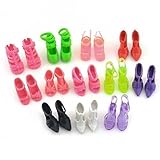 10 Pairs of Doll Shoes Fit Barbie Dolls Style and Color May Vary