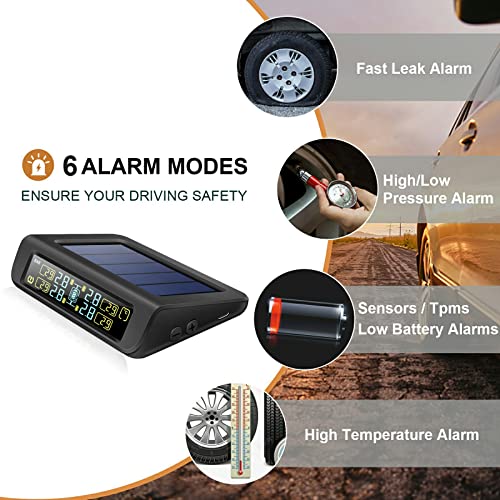 Easesuper Tire Pressure Monitoring System, Wireless Tire Pressure