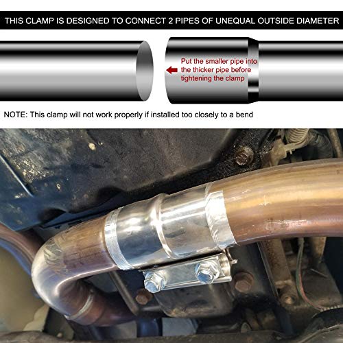 ZFBB2.5" Lap Joint Band Clamp Exhaust Clamps Pipe Repair Parts Stainless Steel Pricepulse