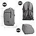 Business Laptop Backpack, NPET Anti-Theft Waterproof Travel Backpack with USB Charging Port High-Visible Reflective Strip Survival Whistle College School Bookbag for Women & Men - Grey