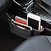 KMMOTORS Double Side Car Organizer Pocket, Dashboard Phone Holder, Console Organizer, Coin Holder, Auto Console Storage for Phones, Earphones, Sunglasses (Black)