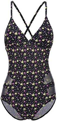 bawdy Women's Retro 80s One Piece Plus Size Monokini Swimsuit - Designed in USA