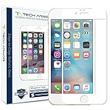 iPhone 6 Glass Screen Protector, Tech Armor Edge to Edge Glass (.2mm) Apple iPhone 6S / iPhone 6 (4.7-inch) Screen Protector (Wht) [1-Pack]
