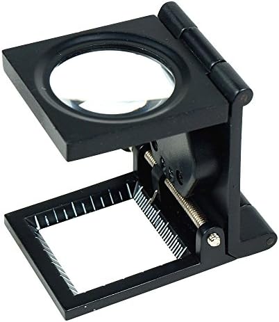 10X 30mm Foldable LED Magnifier Measure Scale