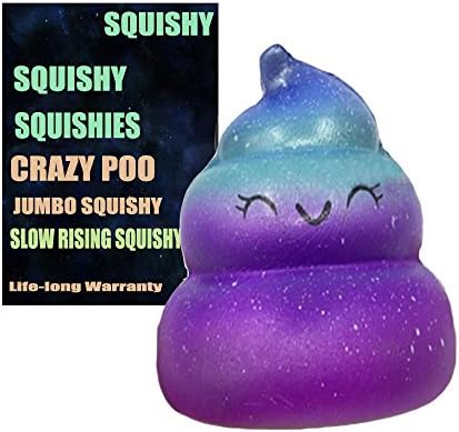 CETIM Squishies Slow Rising Smiling Poo Kawaii Scented Stress Relief Toy (Smiling Poo)