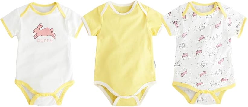 Amazon ベビー服ボディスーツ3枚組半袖夏服新生児子供服カバーオール Amazon ベビー服ボディスーツ3枚組半袖夏服新生児子供服カバーオール