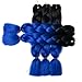 Lady Corner Ombre Braiding Hair 24inch Jumbo Braids High Temperature Fiber Synthetic Hair Extension 5pcs/Lot 100g/pc for Twist Braiding Hair (24inch(Pack of 5), Black- Diamond Blue)