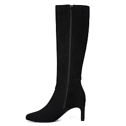 Athlefit Tall Black Boots for Women Knee High