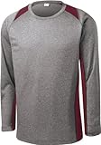 Sport-Tek Men's Long Sleeve Heather Colorblock