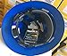 HNTE-Blue/Black Fiberglass Hard Hat Safety Full Brim Helmet, Nylon Ratchet Suspension, 4-Point, {Top Impact} Safety Hard Hat Cool Air Flow Vent System