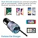 Fortune 24W 4.8A Car Charger Adapter 6 Feet Retractile Coiled Lightning Cable & Extra USB Port For iPhone X 8 7 6S 6 Plus 5 SE 5S 5 5C iPad Galaxy S8 S7 S6 Edge Note 8 4 LG HTC Nexus Pixel & Navigator