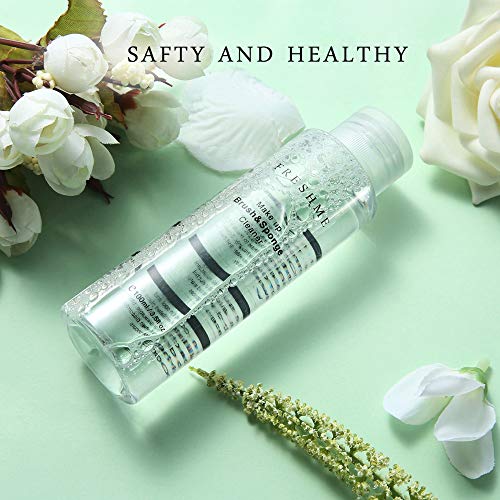 Makeup Brush Sponge Cleaner Set - Instantly Deep Wash Cleanser Shampoo Portable Cosmetic Cleaning Mat Kit Cruely Free Perfect Professional Solution Tools Protect Silicone Scrabber Board Pad, 3.5 OZ