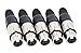 JLTPH 10Pcs 3 Pin XLR Solder Type Connector 5 Male + 5 Female Plug Cable Connector Microphone Audio Socket