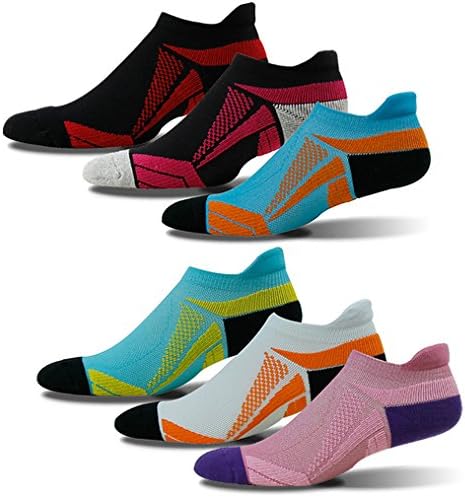 Mens Running Socks Black, HAPYCEO Women's Fit Adult Youth Targeted Cushion Breathable Foot Support Anti Fatigue Low Cut Performance Athletic Socks for Tennis, Cycling, Any Type of Sports