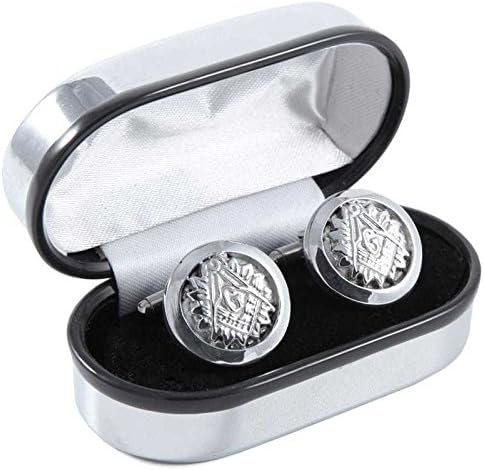 Pewtermill Scotish Chrome Masonic Cufflinks