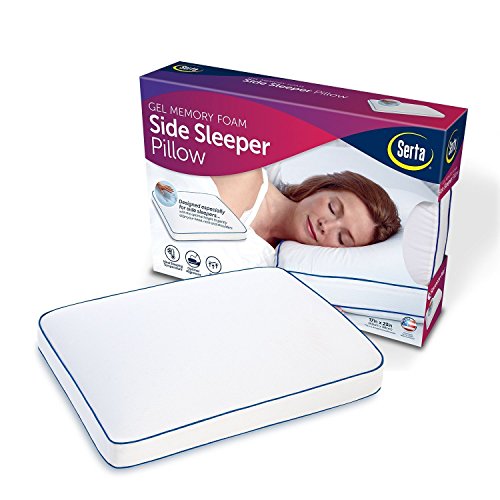 Serta Gel Memory Foam Side Sleeper Pillow Comfort NEW