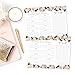 Hadley Designs - Pink Floral Weekly Meal Planning Calendar Grocery Shopping List Magnet Pad for Fridge, Magnetic Family Pantry Food Menu Board Organizer, Refrigerator Eat Dinner Notepad