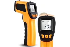NÃO É TERMÔMETRO DE FEBRE, MAS SALVA SUA CARNE — Termômetro Digital Infravermelho Culinário com Laser -50ºC a 400ºC - Alta
Precisão, Sem Contato, Para Assados, Frituras e Alimentos