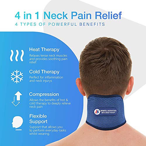 Sports Laboratory Ice Pack for Neck Relief Neck Support Brace with