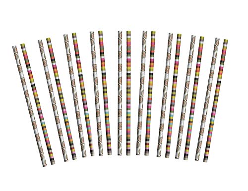 Rings Flexible Paper Straws - 2 Pack - 48 Total