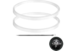 2 Pcs Gaskets Rubber Seal Ring O-Ring Replacement Parts Compatible with Nutri Ninja Professional Blender 6 Fins Blade BL620C 