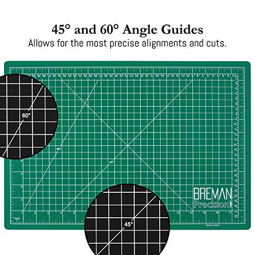 Breman Precision Self Healing Cutting Mat I Sewing Craft Quilting Fabric Rotary Cutting Mat I Perfect for Crafters Hobbyists and Artists I 2 Sided 5 Ply PVC Craft Mat with Grid Lines I A1 24x36 inches - Thumbnail 5