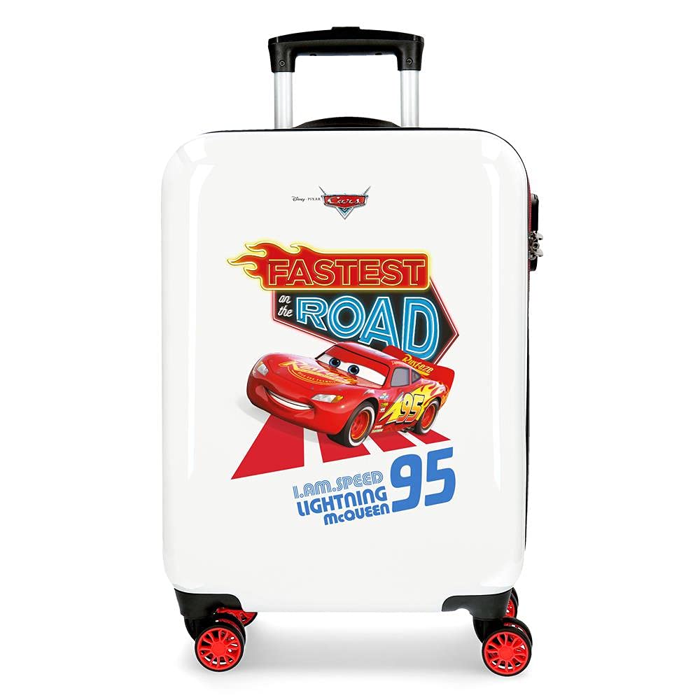 Disney Cars Good Mood Multicoloured Cabin Suitcase 34 x 55 x 20 cm Rigid ABS Combination Lock 32 Litre 2.5 kg 4 Double Wheels Hand Luggage