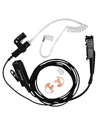 abcGOODefg 2-hilos Two-way radio auricular de vigilancia Kit para Motorola con un par earmold Earbud xpr3300 xpr3500 xir P6620 xir p6600 E8600 e8608 MOTOTRBO