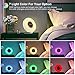 FKANT Wake Up Light, Nature Light Sunrise Simulation Alarm Clock, Snooze Function 7 Colors Atmosphere Lamp, 6 Natural Sounds and FM Radio for Kids Adults Bedrooms(6639)