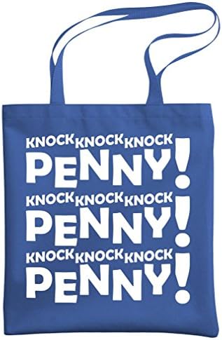 KNOCK KNOCK PENNY - sheldon funny show - Heavy Duty Tote Bag, Royal