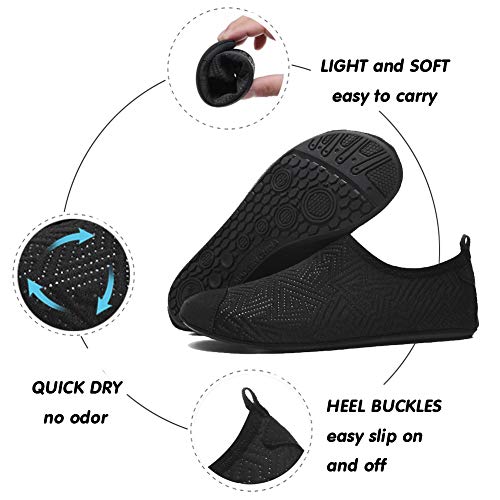 Romote Kids Water Shoes River Shoes Aqua Sock Shoes Non-Slip Quick Dry Slip-on Barefoot Soft for Beach Swimming Pool for Boys & Girls Toddler with Barefoot Swim Shoe