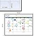 QEARLIZ - Magnetic Dry Erase Calendar for Refrigerator, Monthly Refrigerator Whiteboard Calendar, 3 Colored Magnetic Markers, 1 Eraser with Magnet for A Complete Set