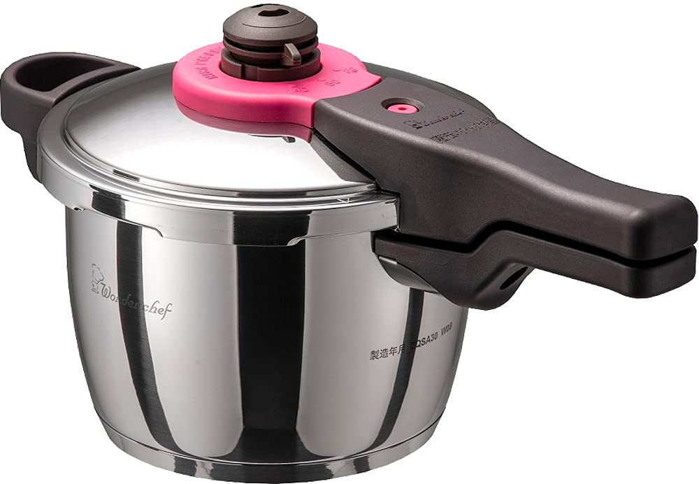 ワンダーシェフ wonderchef 圧力鍋 片手圧力鍋 3L IH対応 超高圧/高圧切替 時短 除菌力99.9% スチーム 浜田陽子 フルカラーレシピ本付き シルバー 魔法のクイック料理 ZQSA30商品画像