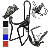 Lumintrail Bike Bottle Holder w/Handlebar Mount Adapter Lightweight Aluminum Alloy Bicycle Water cage (Black)