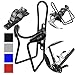 Lumintrail Bike Bottle Holder w/Handlebar Mount Adapter Lightweight Aluminum Alloy Bicycle Water cage (Black)
