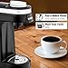 CHULUX Single Serve Coffee Maker, Personal Coffee Brewer Machine for Single Cup Pods & Reusable Filter, 12oz Water Tank, Quick Brewing, One Touch Operation, Compact Size, for Home, Office, RV